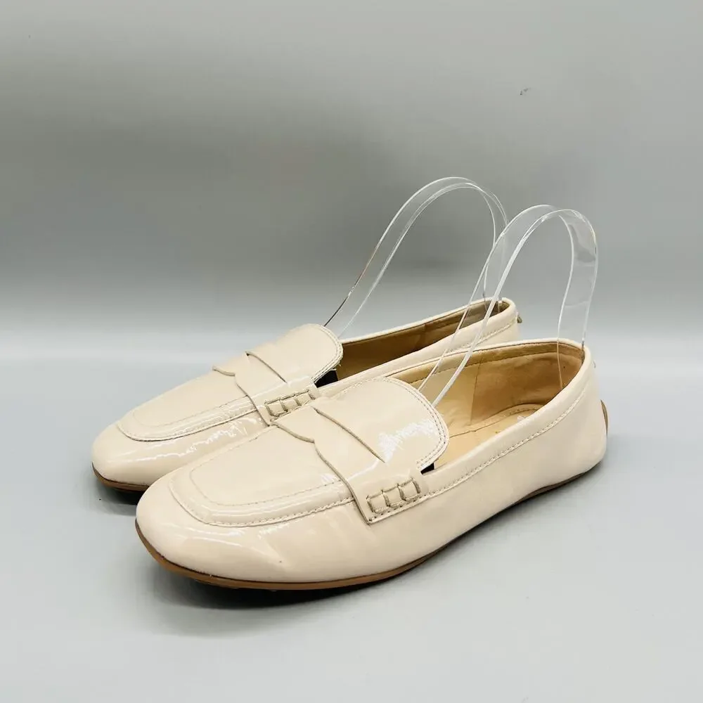 Sam Edelman Shoes Women 8 Off White Tucker Penny Loafer Flats Slip On Casual